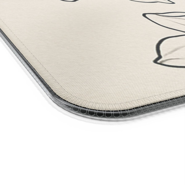 Serene Floral Flow - LED Gaming Mouse Pad, Wireless Charging