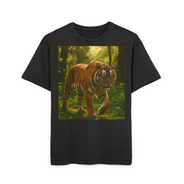 Silent Stalker - Men's Acid Washed Heavy Oversize Tee