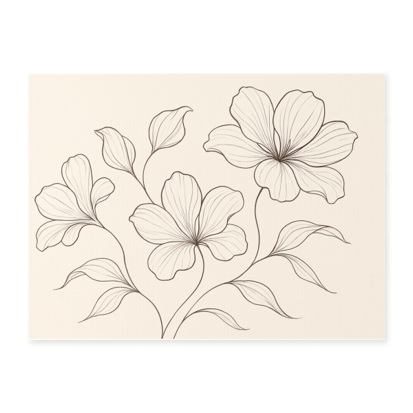 Serene Floral Flow - Yard Sign