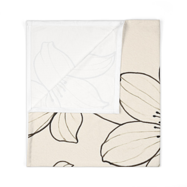 Serene Floral Flow - Baby Swaddle Blanket