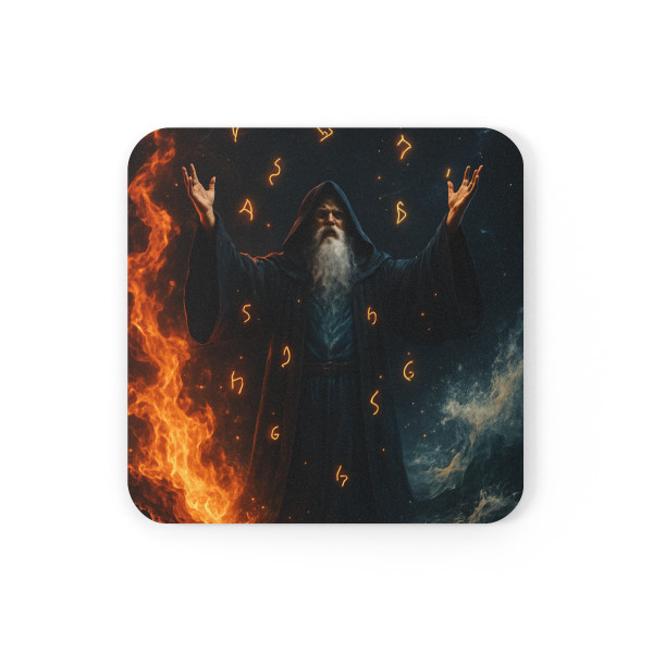 Elemental Fury - Cork Back Coaster