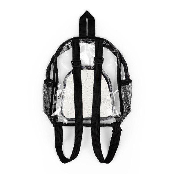 Serene Floral Flow - Clear Stadium Backpack