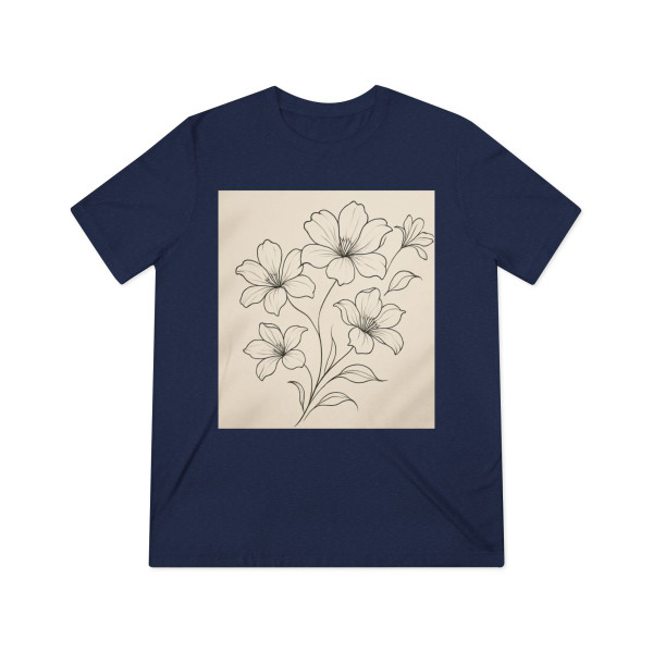 Serene Floral Flow - Unisex Triblend Tee