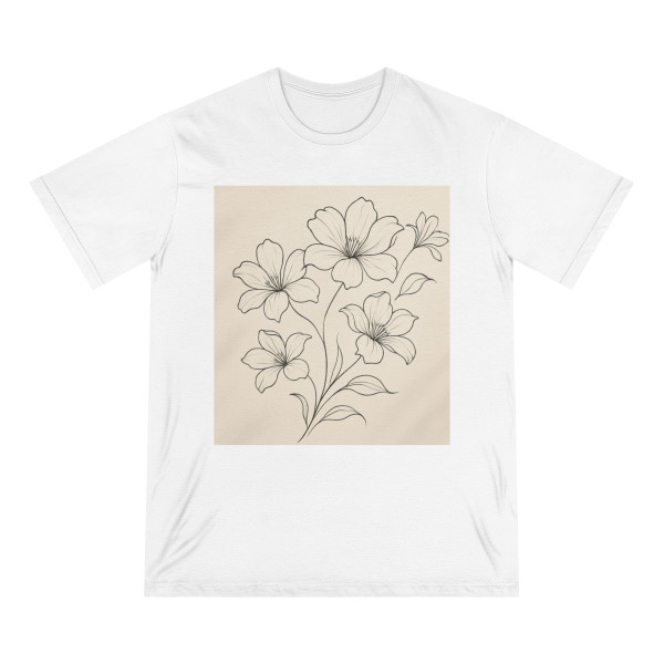 Serene Floral Flow - Organic Staple T-shirt