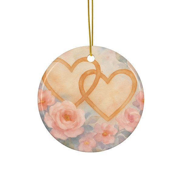 Endless Affection - Decorative Ceramic Ornaments, Double-Sided (1pc, 3pcs, 5pcs, 10pcs)