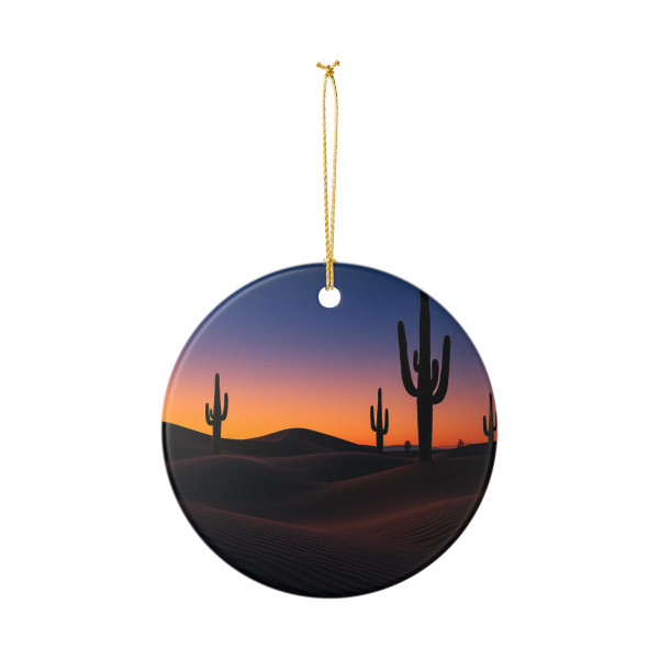 Twilight Desert Dreams - Ceramic Decoration Ornament, (1pc)