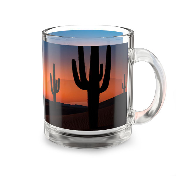 Twilight Desert Dreams - Glass Mug, 10oz