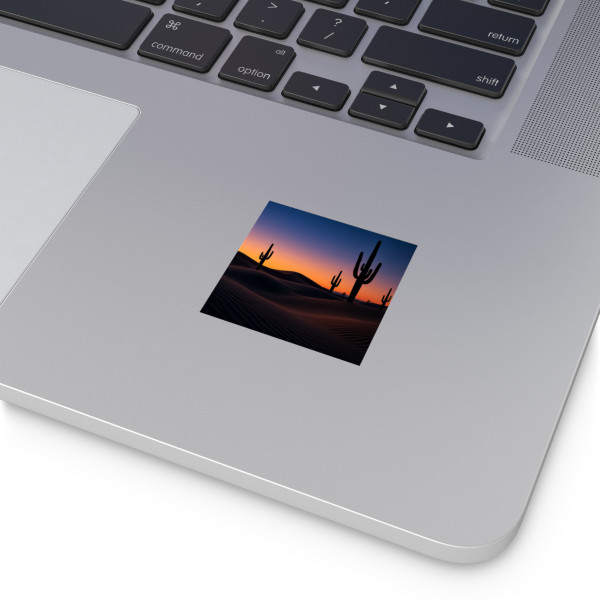 Twilight Desert Dreams - Square Vinyl Stickers