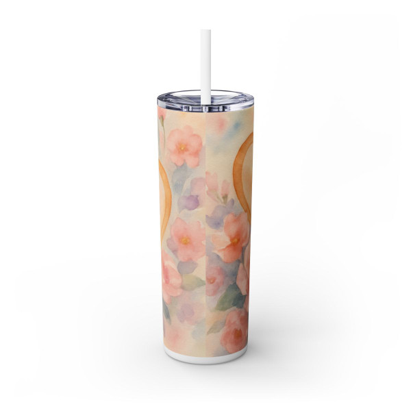 Endless Affection - Skinny Tumbler with Straw, 20oz