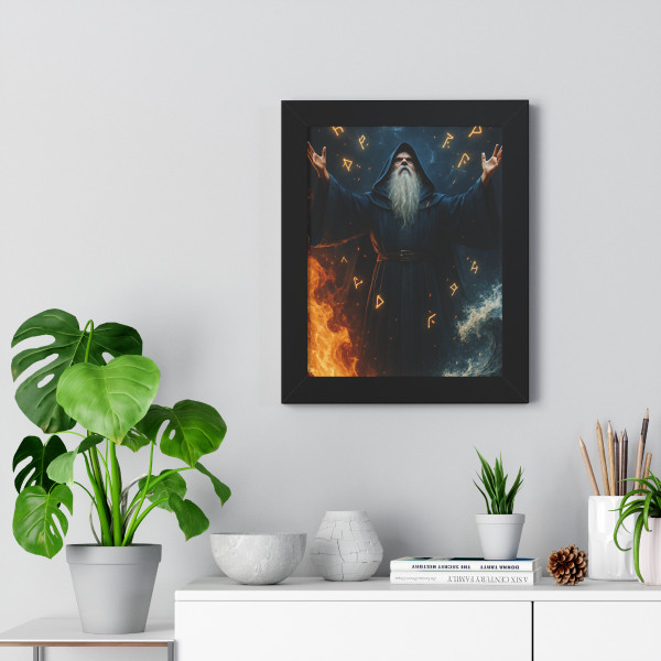 Elemental Fury - Framed Vertical Poster