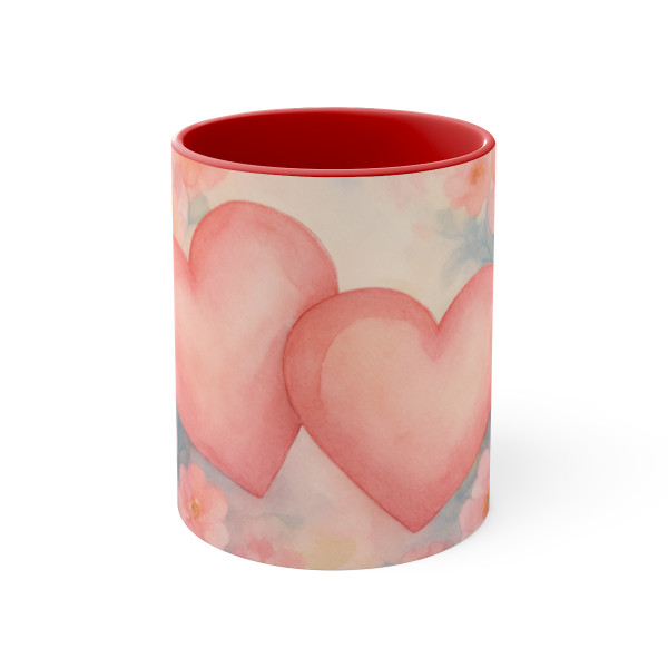 Endless Affection - Colorful Accent Mugs, 11oz