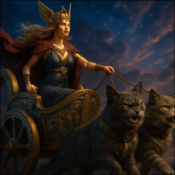 Freyja's Chariot - Custom Cut Acrylic Ornament