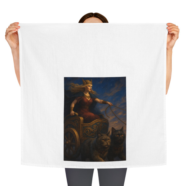 Freyja's Chariot - Tea Towel