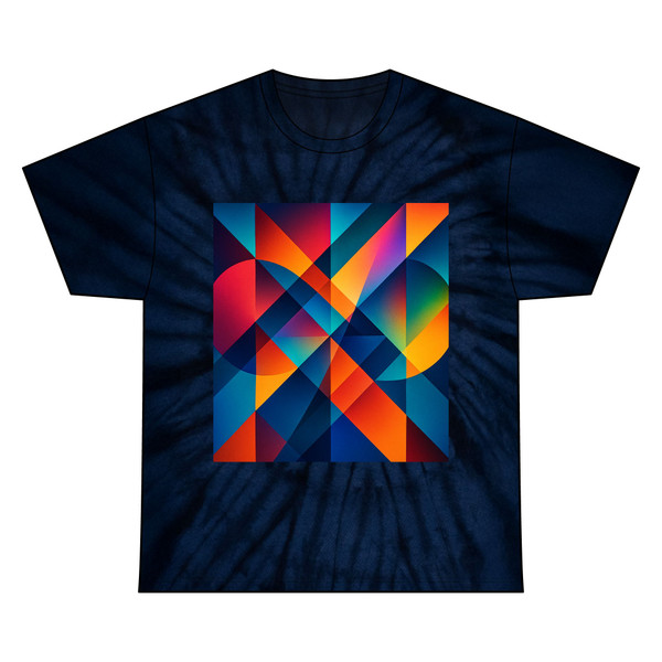 Kaleidoscopic Symmetry - Unisex Tie Dye Cotton Tee