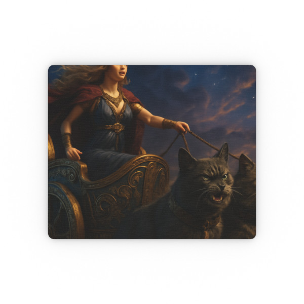 Freyja's Chariot - Rectangular Mouse Pad