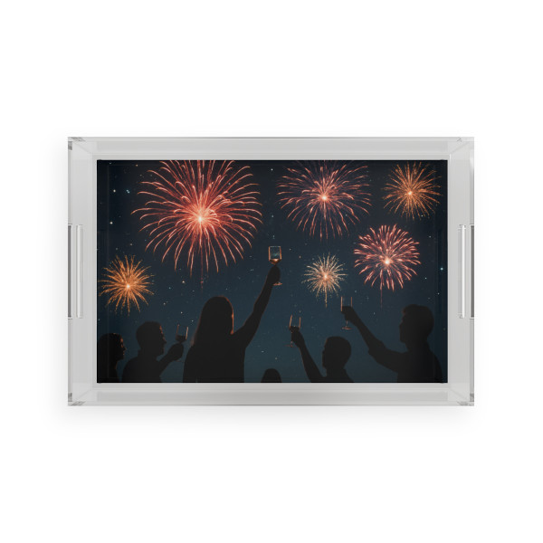 Midnight Magic - Acrylic Serving Tray