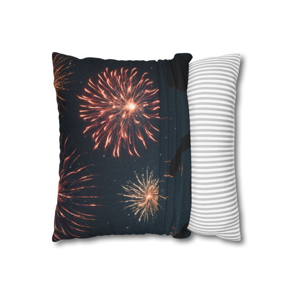Midnight Magic - Spun Polyester Square Pillowcase