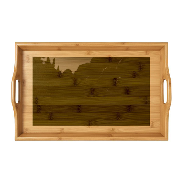 Ethereal Twilight Garden - Bamboo Serving Tray (Engraving)