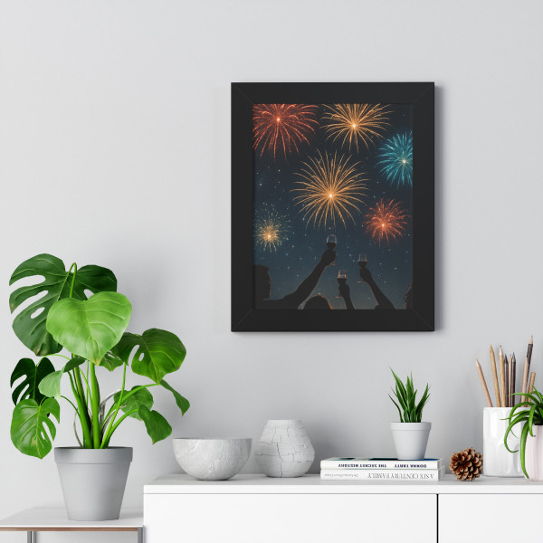Midnight Magic - Framed Vertical Poster