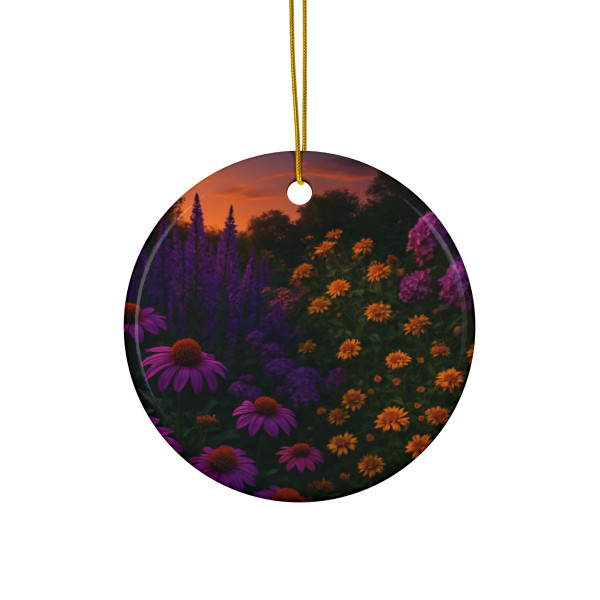 Ethereal Twilight Garden - Ceramic Ornaments, 2-Side Print, (1pc, 3pcs, 5pcs, 10pcs)