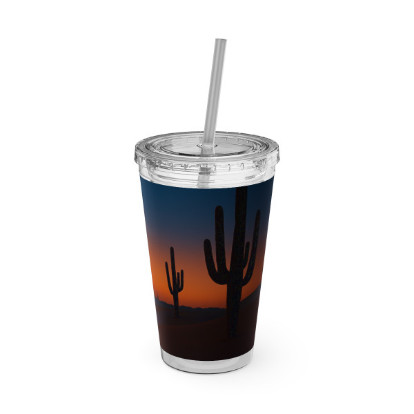 Twilight Desert Dreams - Sunsplash Tumbler with Straw, 16oz