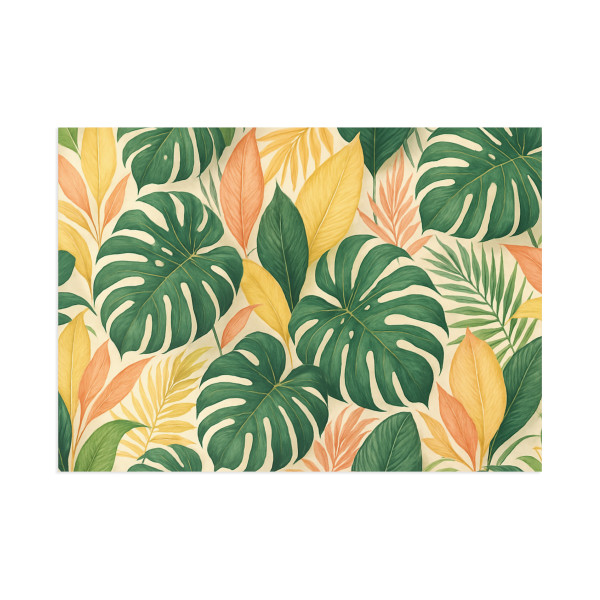 Tropical Leaf Fusion - Fine Art Postcards
