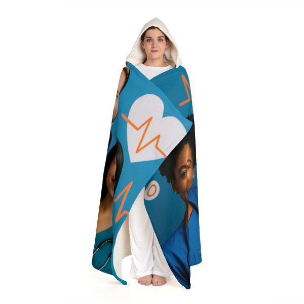 Healing Hearts United - Hooded Sherpa Fleece Blanket