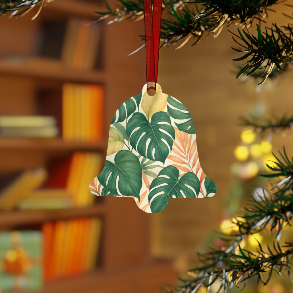 Tropical Leaf Fusion - Metal Ornaments