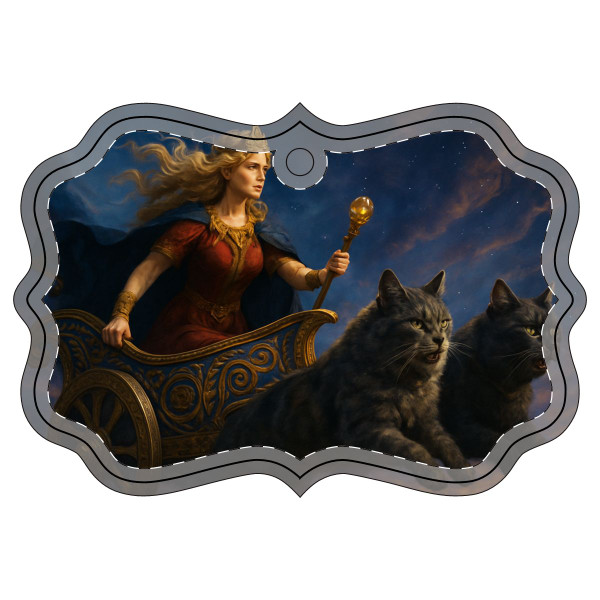 Freyja's Chariot - Acrylic Ornament (Multi-depth)