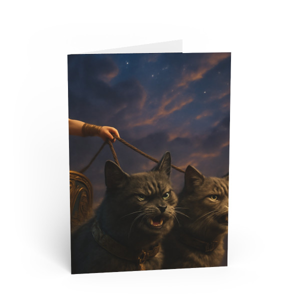 Freyja's Chariot - Greeting Cards