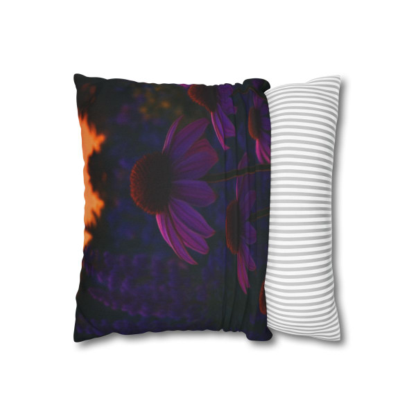 Ethereal Twilight Garden - Spun Polyester Square Pillowcase