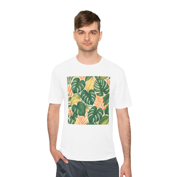 Tropical Leaf Fusion - Unisex Moisture Wicking Tee