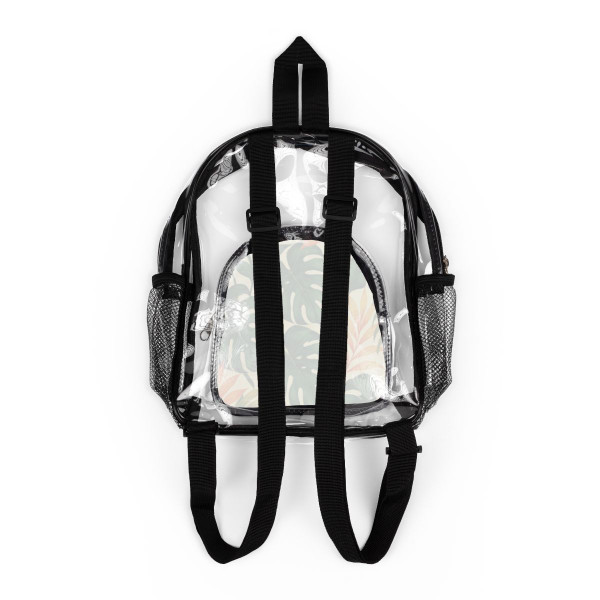 Tropical Leaf Fusion - Clear Stadium Backpack