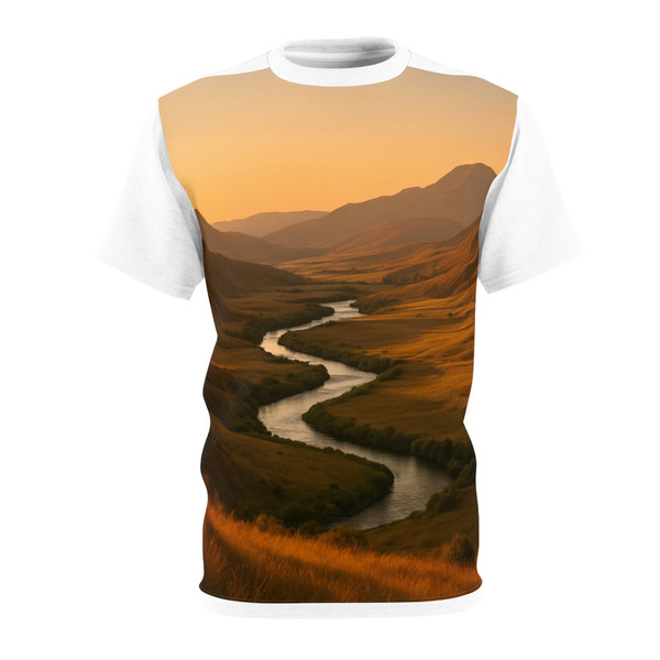 Golden Hour Valley - Unisex Cut & Sew Tee (AOP)
