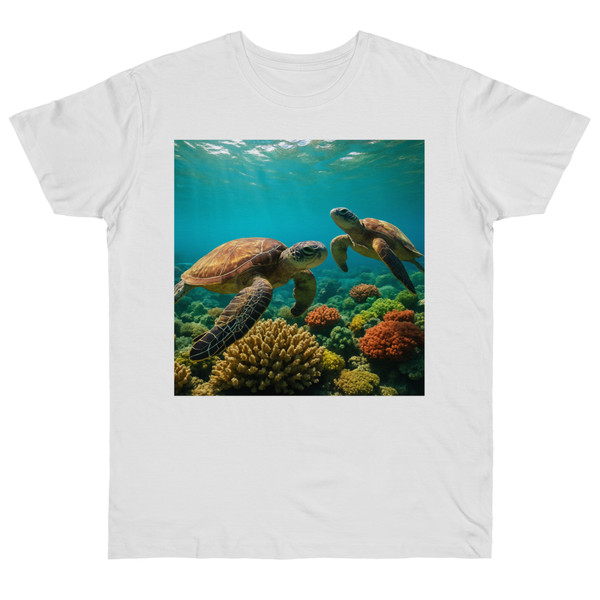 Dancing Sea Turtles - Single Jersey T-shirt