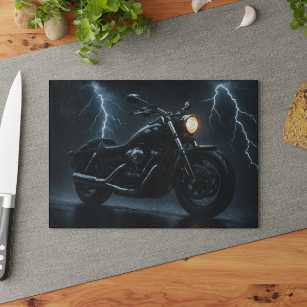 Riders of the Storm - Glass Cutting Board