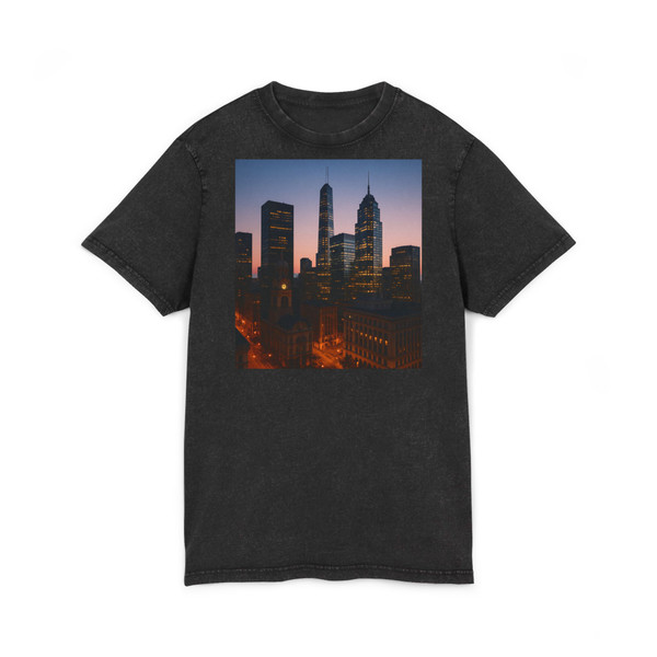 City Symphony - Acid Washed Round Neck Tee