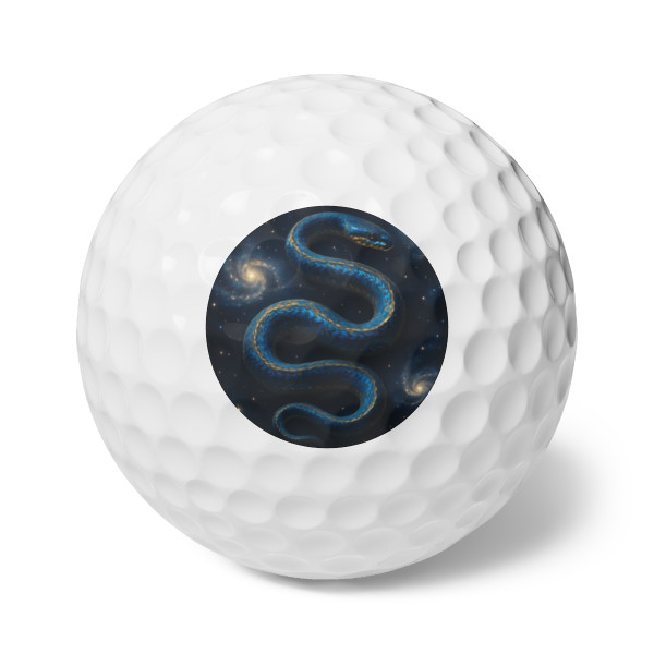 Celestial Serpent Dance - Golf Balls, 6pcs