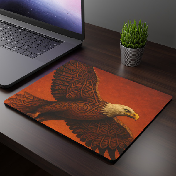 Sacred Eagle Flight - Rectangular Mouse Pad