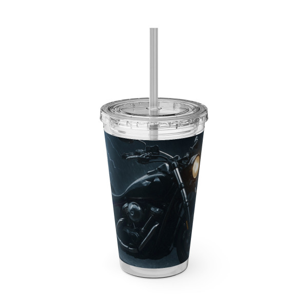 Riders of the Storm - Sunsplash Tumbler with Straw, 16oz