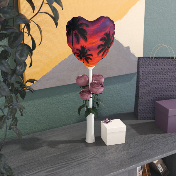 Electric Sunset Vibes - Balloons (Round and Heart-shaped), 6"