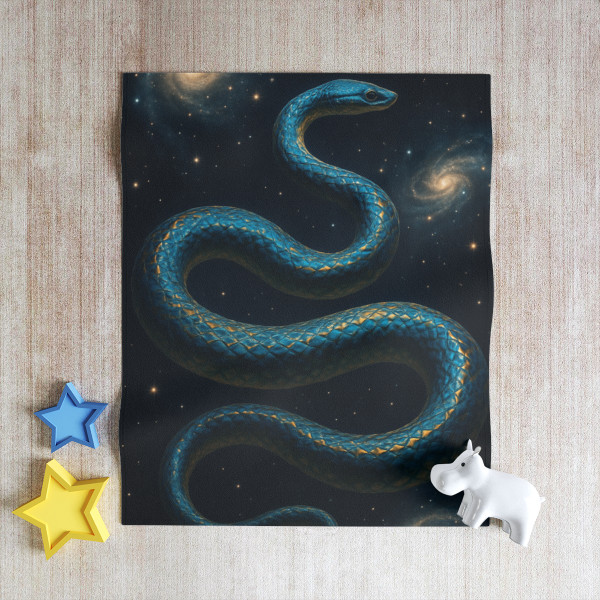 Celestial Serpent Dance - Throw Blanket