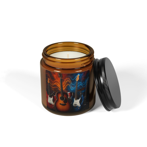 Rhythm of Joy - Scented Soy Candle (Multi-Size, Amber Jar)