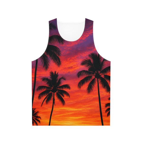 Electric Sunset Vibes - Unisex Tank Top (AOP)