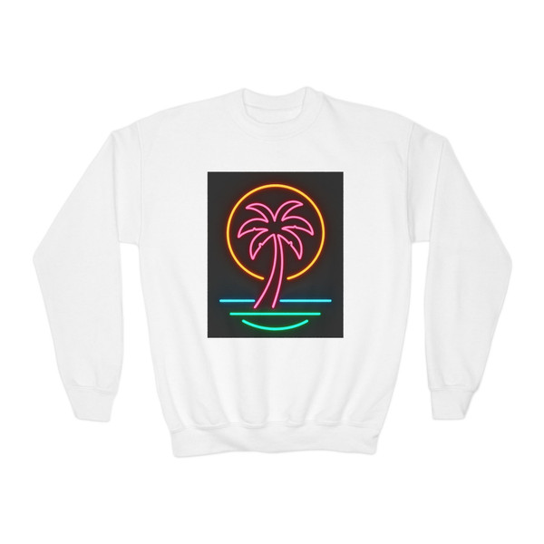 Neon Paradise - Youth Crewneck Sweatshirt