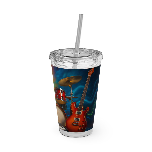 Rhythm of Joy - Sunsplash Tumbler with Straw, 16oz