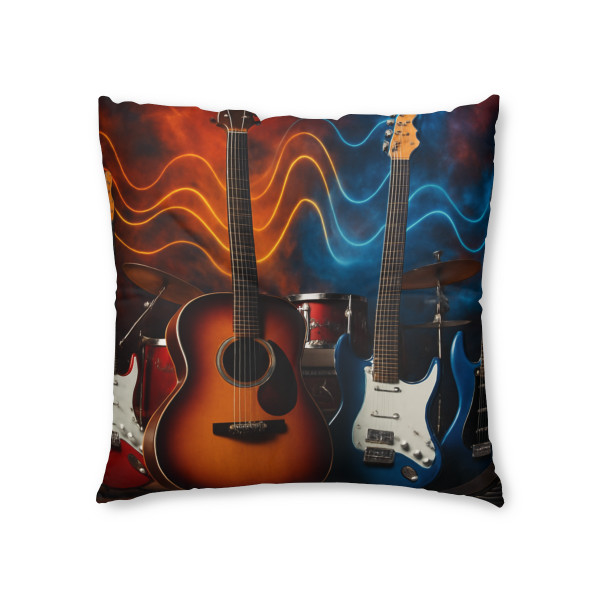 Rhythm of Joy - Tufted Floor Pillow, Square