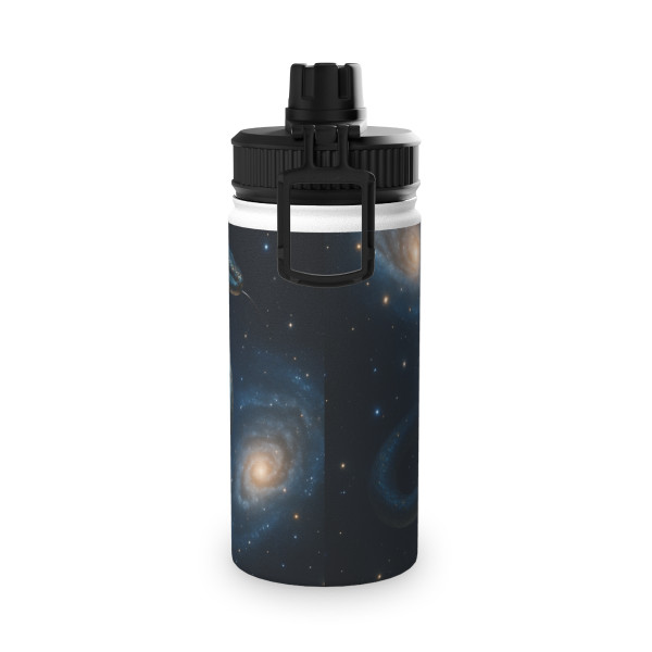 Celestial Serpent Dance - Stainless Steel Water Bottle, Sports Lid