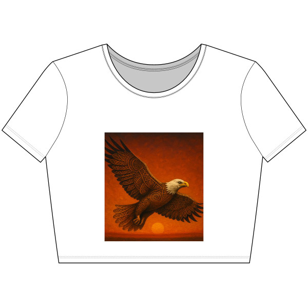 Sacred Eagle Flight - Women’s Poly-Cotton Crop Tee