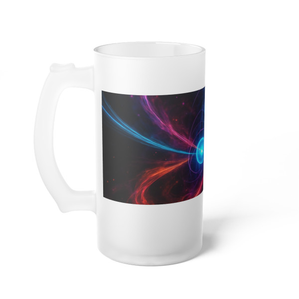 Quantum Pulse - Frosted Glass Beer Mug